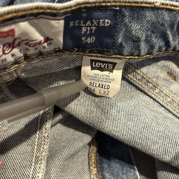 Vintage Levis 540 Jeans Mens 34X32 Blue Relaxed Fit Made In USA‎